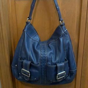 Tignanello Navy Handbag